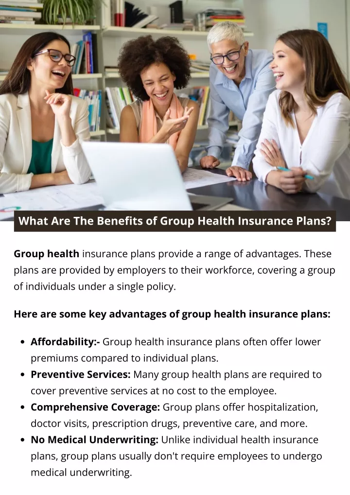 what are the benefits of group health insurance