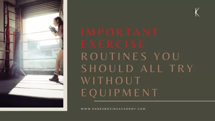 important exercise routines you should