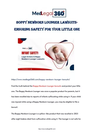 Boppy Newborn Lounger Lawsuits- Ensuring Safety for Your Little One