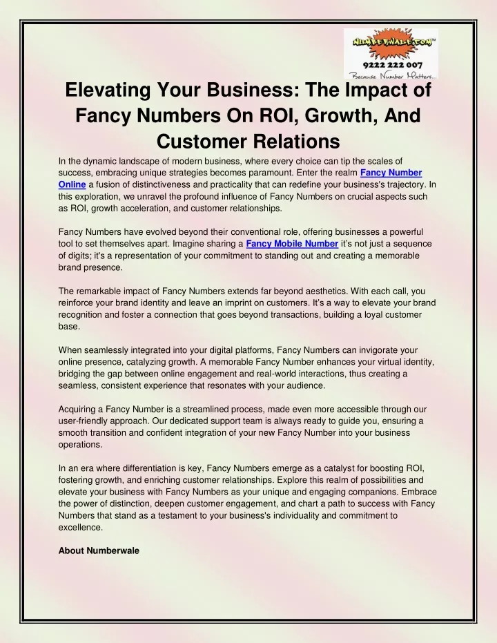 elevating your business the impact of fancy