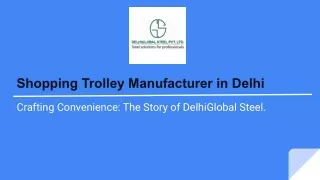 Best Shopping Trolley Manufacturer -DelhiGlobal Steel