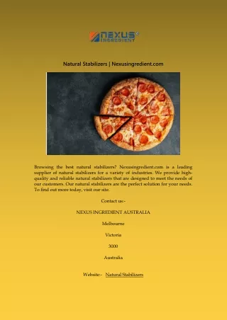 natural stabilizers nexusingredient com
