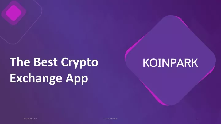 the best crypto exchange app