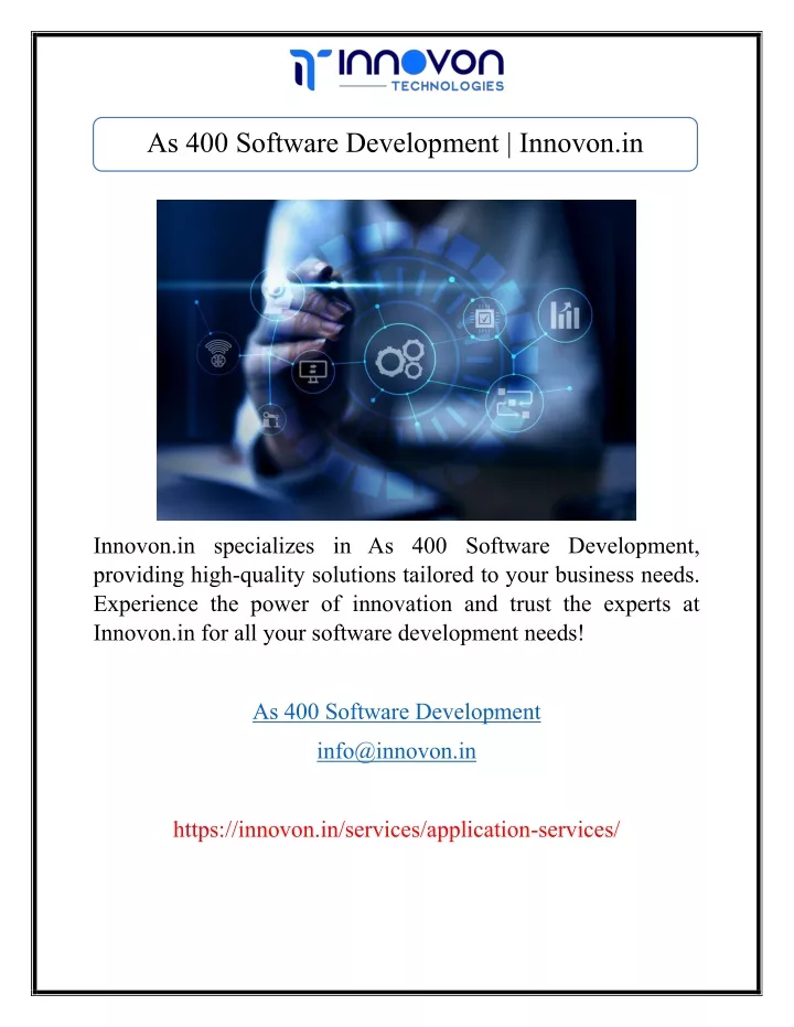 as 400 software development innovon in