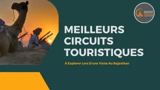 Meilleurs Circuits Touristiques À Explorer Lors D'une Visite Au Rajasthan