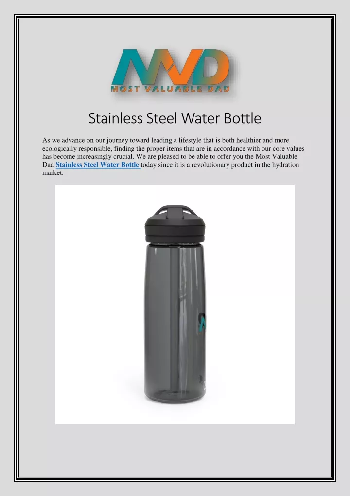 stainless steel water bottle