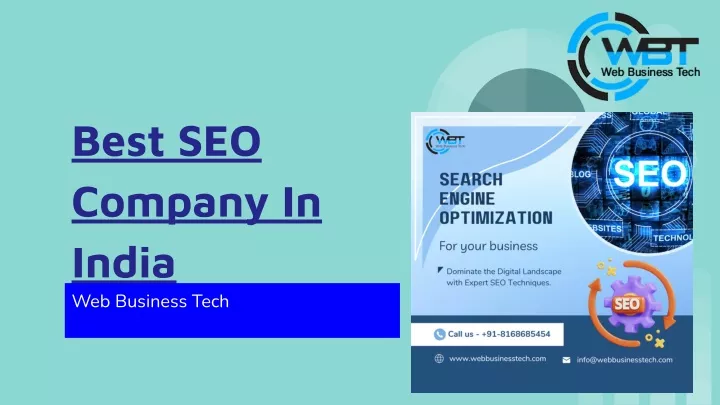 best seo company in india web business tech