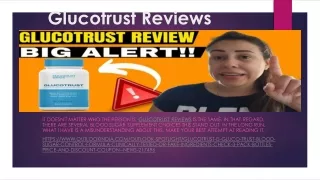Glucotrust Reviews - Blood Sugar Results, Reviews, Benefits, Price & Side Effect