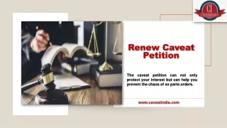 Renew Caveat Petition