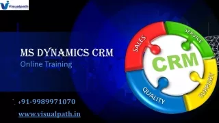 Microsoft Dynamics CRM Training | MS Dynamics CRM Training