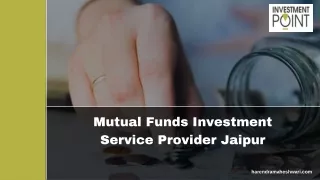 Mutual Funds Investment Service Provider Jaipur