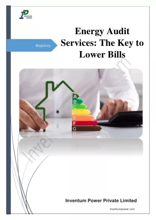Energy Audit Services The Key to Lower Bills