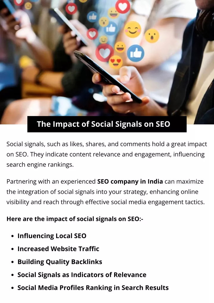 the impact of social signals on seo