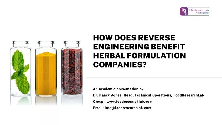 how does reverse engineering benefit herbal