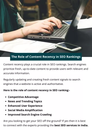 the role of content recency in seo rankings