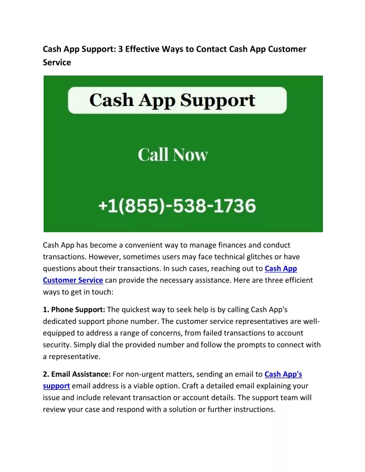 cash app support 3 effective ways to contact cash