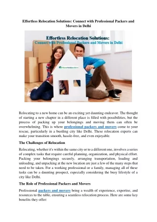 effortless relocation solutions connect with