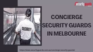 concierge concierge security guards security