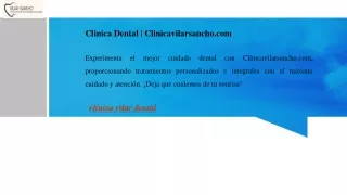Clinica Dental  Clinicavilarsancho.com