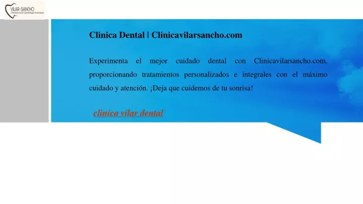 clinica dental clinicavilarsancho com