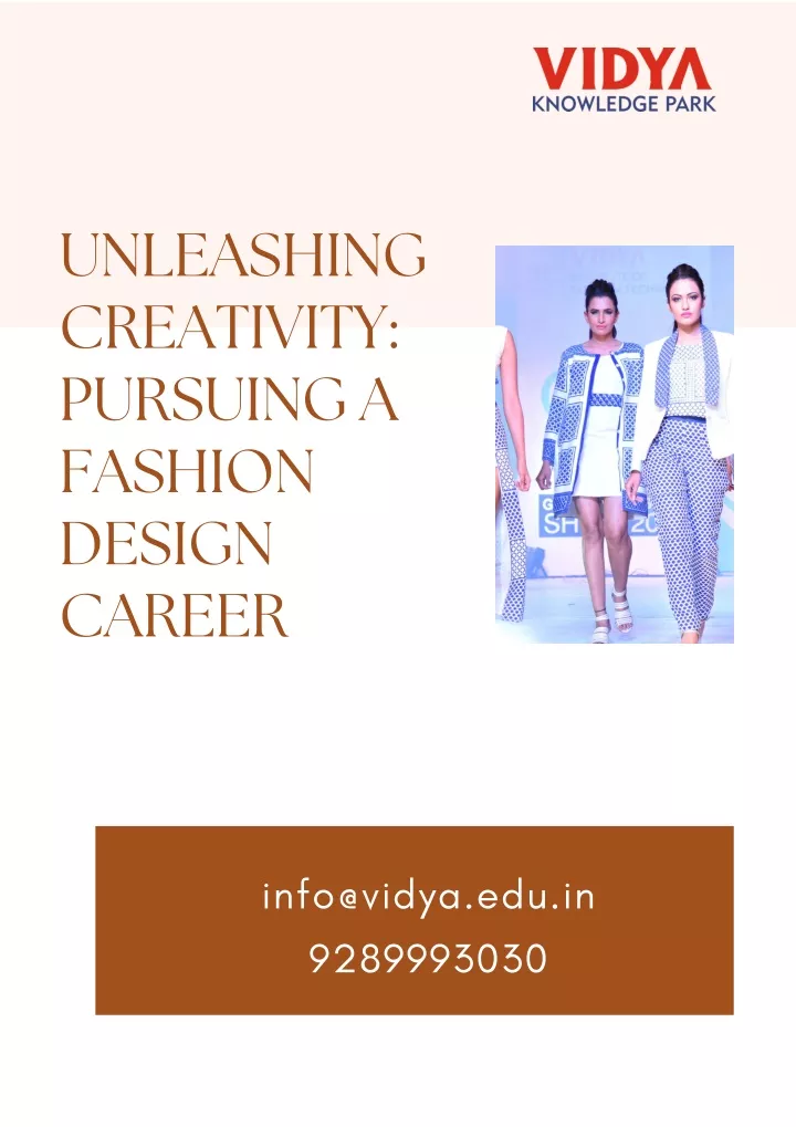 unleashing creativity pursuing a fashion design