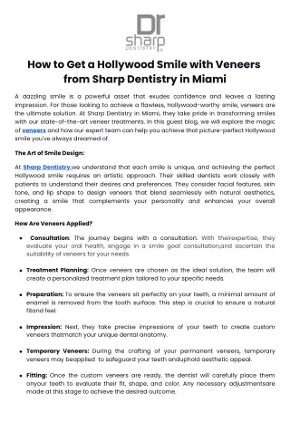 how to get a hollywood smile with veneers from