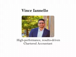 Vince Iannello Specializes in Tax and Accounting