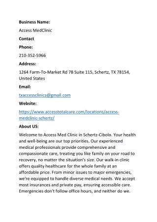 Access MedClinic