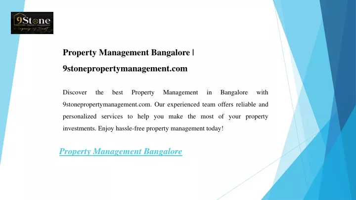 property management bangalore