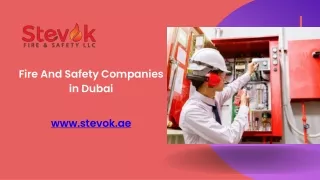 Fire And Safety Companies in Dubai