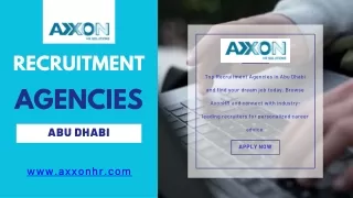 Recruitment Agencies Abu Dhabi