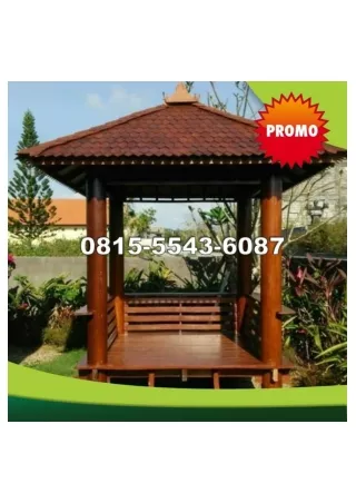 0823-3777-8295 Biaya Membuat Gazebo Kayu