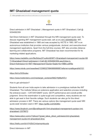 imt ghaziabad management quota