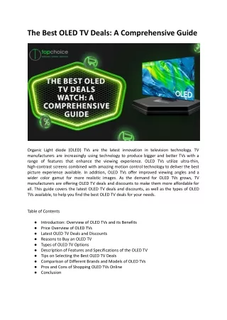 The Best OLED TV Deals_ A Comprehensive Guide.docx