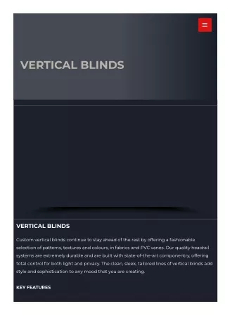 Vertical Blinds in Edmonton Canada
