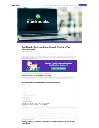 QuickBooks Desktop Discontinued What Are The Alternatives