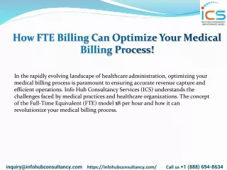 How FTE Billing Can Optimize Your Medical Billing Process!