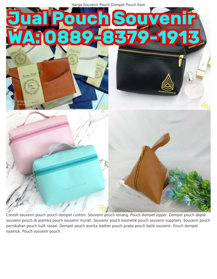 harga souvenir pouch dompet pouch item