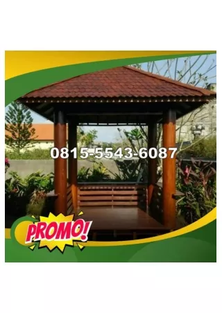 0823-3777-8295 Harga Gazebo Kayu Jati 2X2