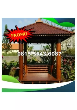 0823-3777-8295 Harga Gazebo Kayu Jati 4X4