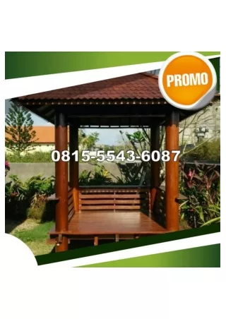 0823-3777-8295 Harga Gazebo Kayu Kelapa Pandaan