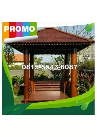 0823-3777-8295 Harga Gazebo Kayu Per Meter