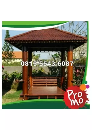 0823-3777-8295 Harga Gazebo Kayu Ukuran 2X2