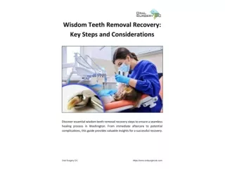 Wisdom Teeth Recovery: Essential Steps & Tips Washington