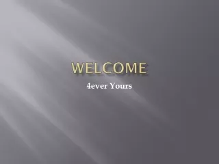 welcome