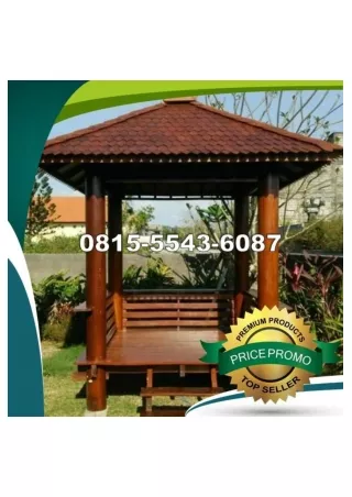 0823-3777-8295 Harga Gazebo Saung Kayu