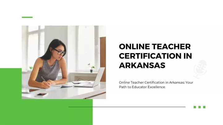 online teacher certification in arkansas