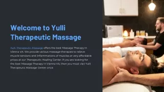 Nationally Certified Massage Therapist