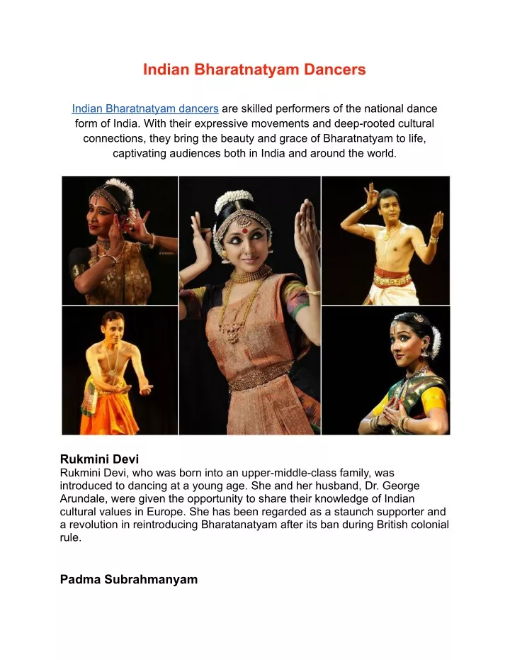 indian bharatnatyam dancers