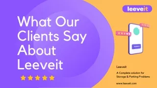 What Our Clients Say About Leeveit